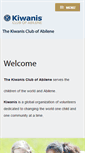 Mobile Screenshot of abilenekiwanis.org